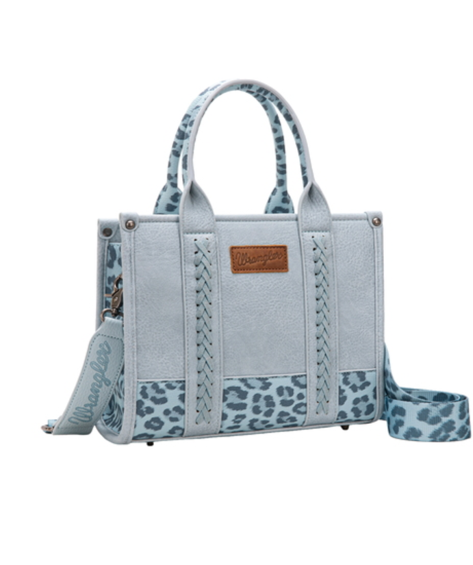 X6S2934BAG Wrangler Leopard Print Crossbody Bag Blue