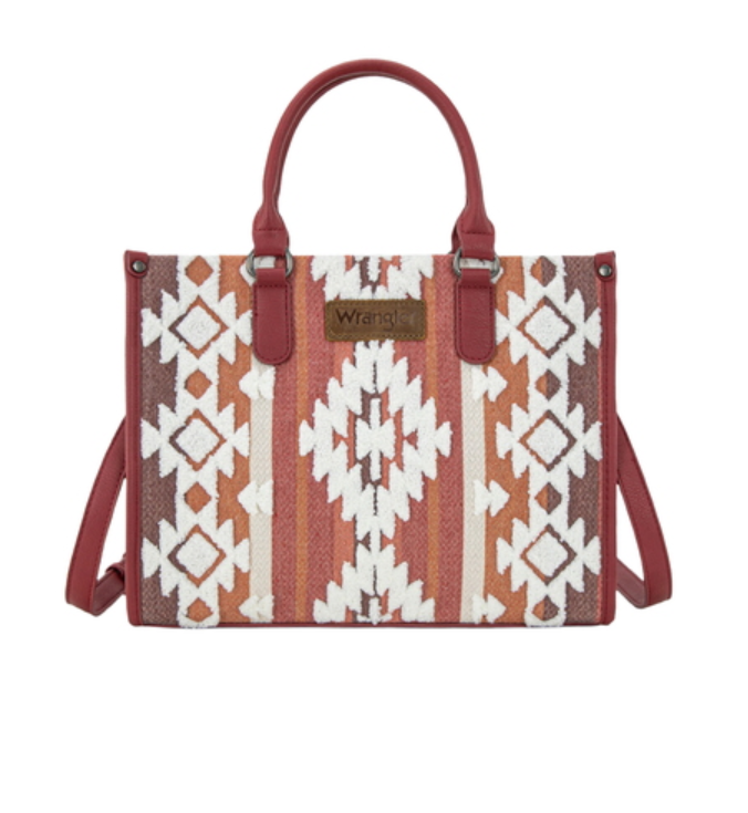 X6S4940BAG Wrangler Cilia Crossbody Tote Burgundy