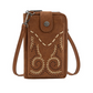 X6S4939BAG Wrangler Swirl Phone Wallet Bag Tan