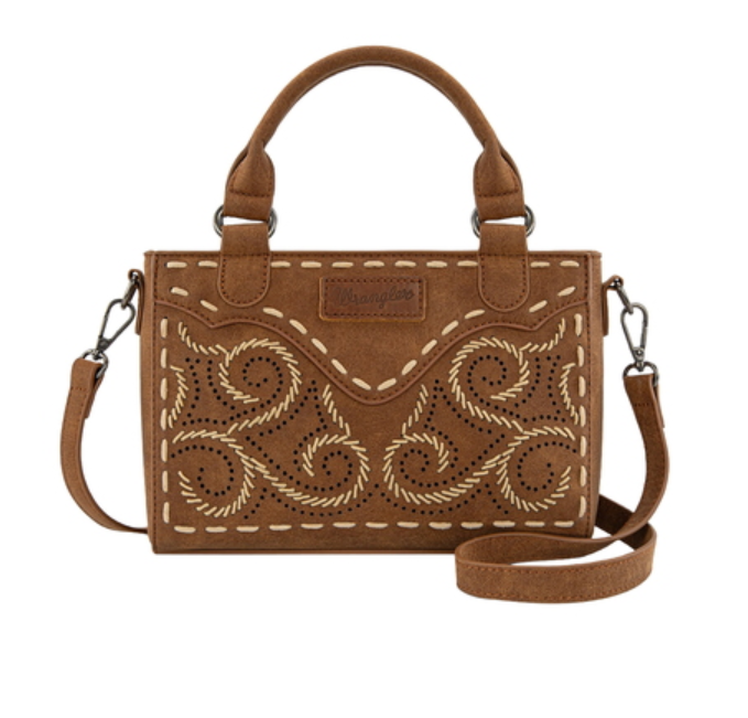 X6S4938BAG Wrangler Swirl Crossbody Bag Tan