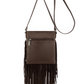 X6S4931BAG Wrangler Denim Pocket Fringe Bag Chocolate