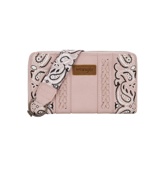 X6S4926WLT Wrangler Paisley Wallet Pink