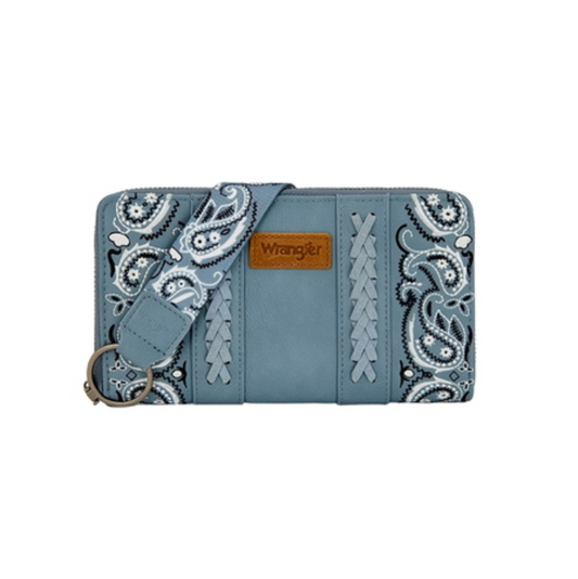 X6S4926WLT Wrangler Paisley Wallet Blue