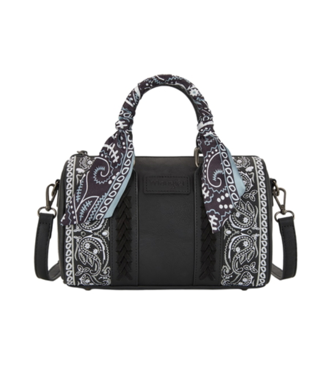 X6S4924BAG Wrangler Paisley Barrel Bag Black