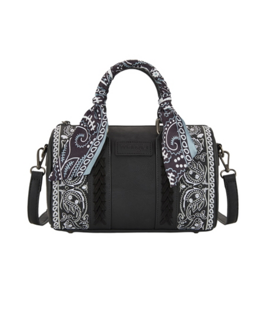 X6S4924BAG Wrangler Paisley Barrel Bag Black