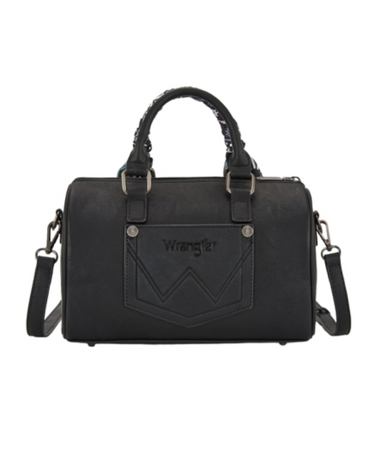 X6S4924BAG Wrangler Paisley Barrel Bag Black