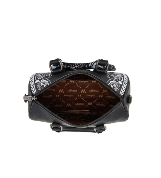 X6S4924BAG Wrangler Paisley Barrel Bag Black
