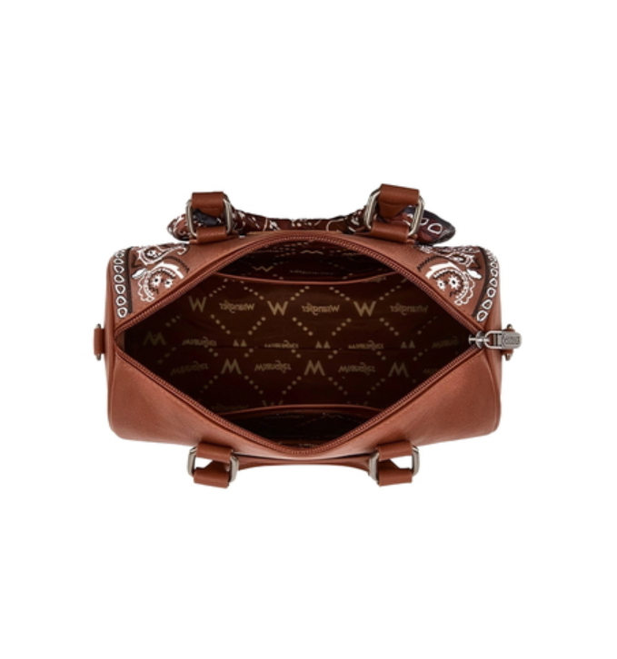 X6S4924BAG Wrangler Paisley Barrel Bag Tan
