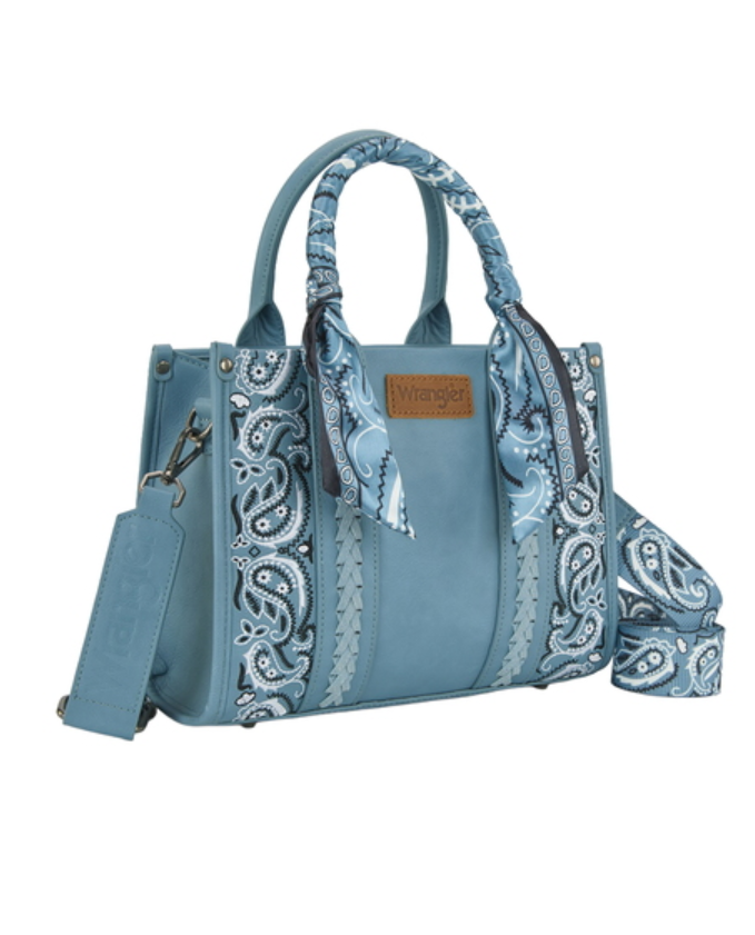X6S4923BAG Wrangler Paisley Crossbody Bag Blue