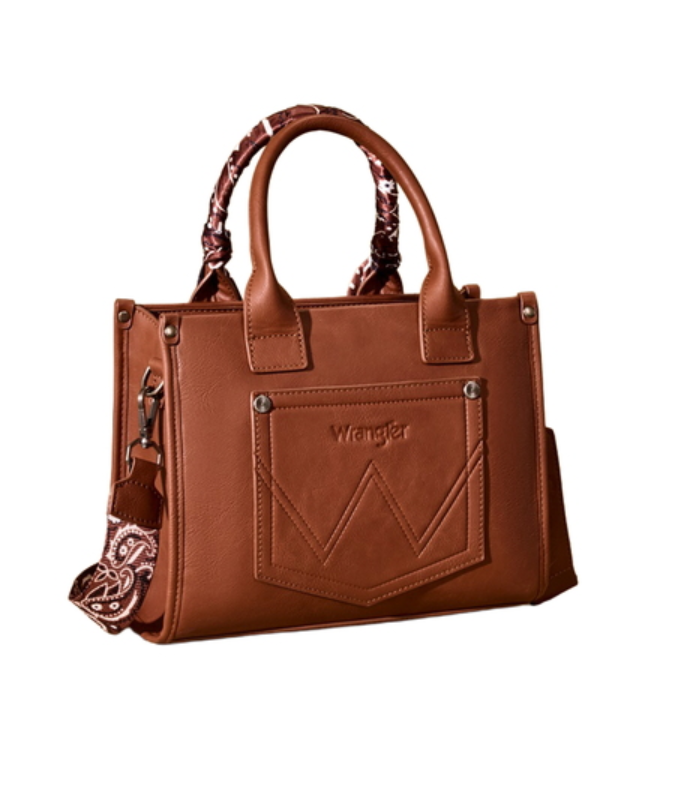 X6S4923BAG Wrangler Paisley Crossbody Bag Tan