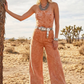 4406LT  Mineral Wash Wide leg denim Jumpsuit