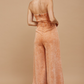 4406LT  Mineral Wash Wide leg denim Jumpsuit