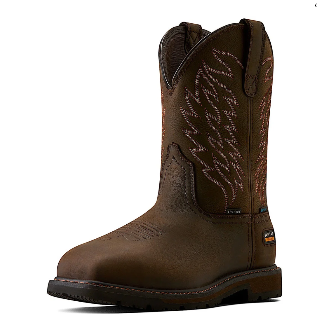 10077103 Ariat Men's Groundbreaker H2O WST Dark Brown
