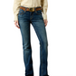 10072972 Ariat Women's Mid Rise Fiona Boot Cut Jeans Short Leg