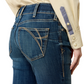 10072972 Ariat Women's Mid Rise Fiona Boot Cut Jeans Short Leg