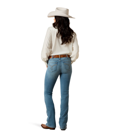 10072978 Ariat Women's High Rise Lorena Boot Cut Jeans Long XL Leg