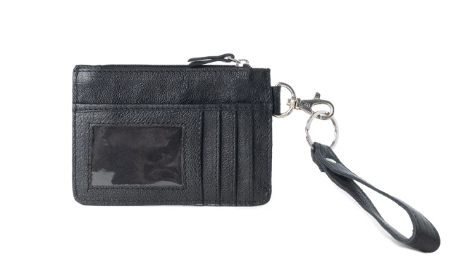S-14536 Hand Hewn Western Card Holder Brown