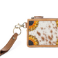 S-14537 Hand Hewn Western Card Holder Brown & White