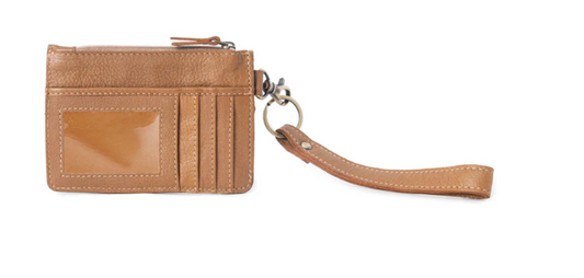 S-14537 Hand Hewn Western Card Holder Brown & White