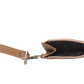 S-14539 Hand Hewn Western Card Holder Khaki With Hide