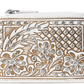 S-12225 Sparkling Desert Moon Credit Card Holder In Chocolate White