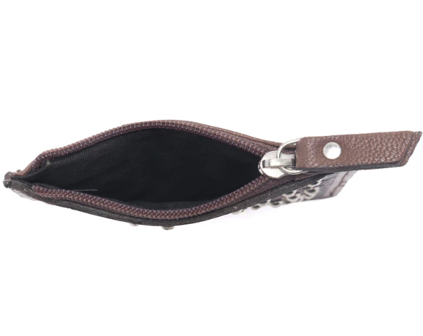 S-13924 Briar Creek Handtooled Leather Credit Card Holder in Heritage Brown