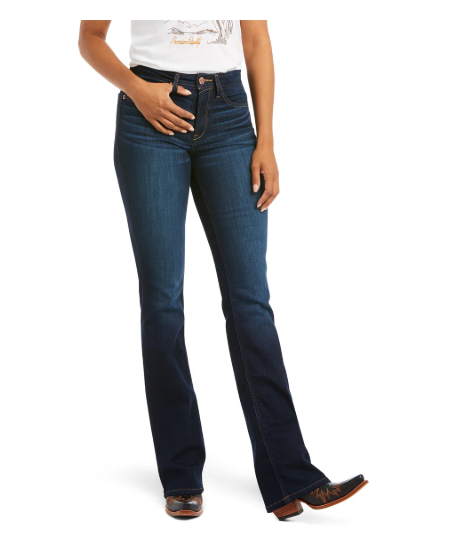 10036813 Ariat Women's Real High Rise Boot Cut Ballary Pennsylvana Short Leg