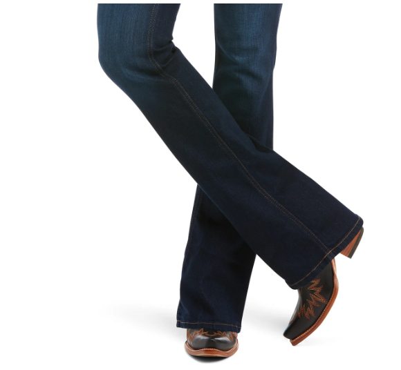 10036813 Ariat Women's Real High Rise Boot Cut Ballary Pennsylvana Regular Leg