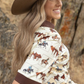 TO1227-WSTBR Saddle Horse Printed Collared Shirt