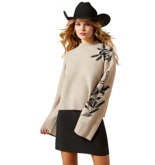 10065989 Ariat Women's All In Embellished Sweater