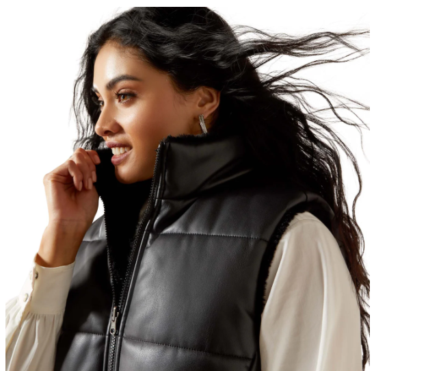 10065974 Ariat Women's Echo Reversible Vest Black