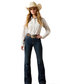 10072964 Ariat Women's High Rise Vivienne Slim Trouser Jeans Regular Leg