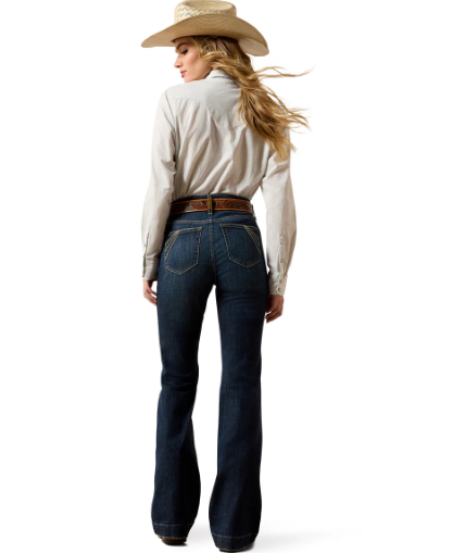 10072964 Ariat Women's High Rise Vivienne Slim Trouser Jeans Regular Leg