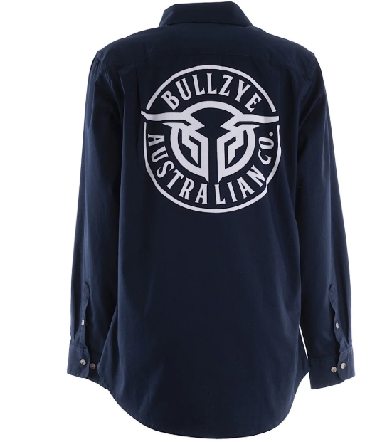 BCP2101120Bullzye Women’s Lightweight Half Placket Shirt Navy