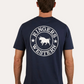 120004RW-NV/WHT Ringers Western Men's Signature Bull Tee Navy & White