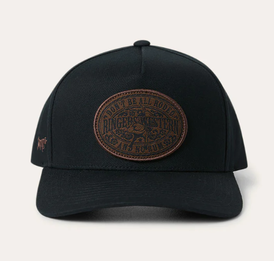 625120RW-BLK Ringers Western All Rodeo Roadhouse Cap Black