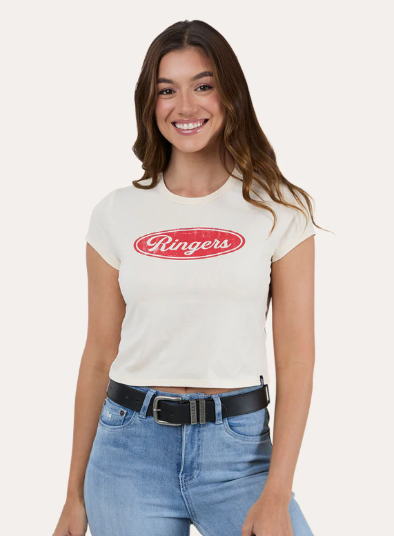225231RW-OWH Ringers Western Women's Convoy Tee Off White