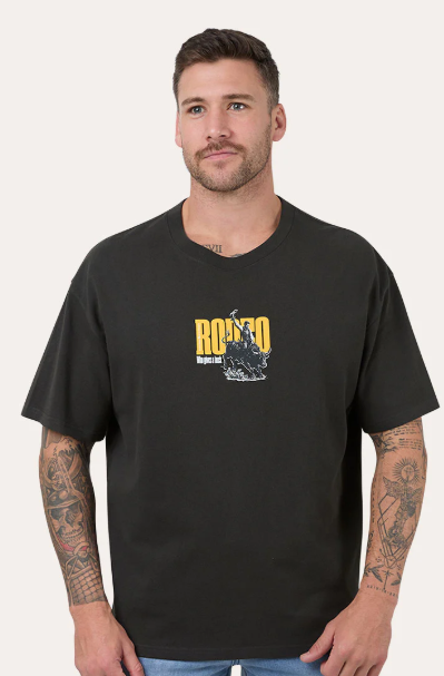 625103RW-BLK Ringers Western Men's All Rodeo Unisex T-Shirt Black