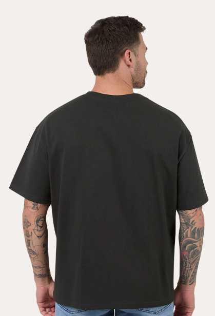 125121RW-CHC Ringers Western Men's "Who Gives A Buck" Tee Charcoal