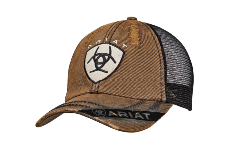 15227133 Ariat Mns Oilskin Brown/Black Cap