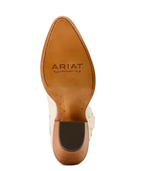 10074349 Ariat Women's Arrosa J Toe Western Boots - Ivory Pearl/Garden Shine