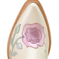 10074349 Ariat Women's Arrosa J Toe Western Boots - Ivory Pearl/Garden Shine