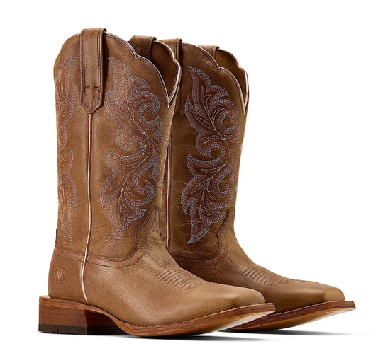 10074374 Ariat Women's Country Lane West Natural Tan Boots