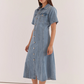 SS20718 Sass Women's Kara Denim Midi Dress