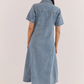 SS20718 Sass Women's Kara Denim Midi Dress