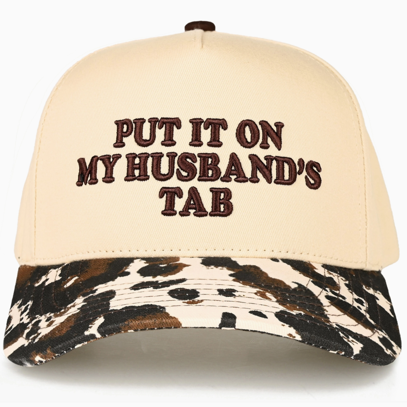 TCM0050COW  Put it on my Husbands Tab Embroidered Trucker Cap