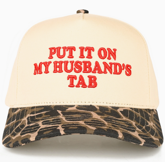 TCM0050LEOP  Put it on my Husbands Tab Embroidered Trucker Cap