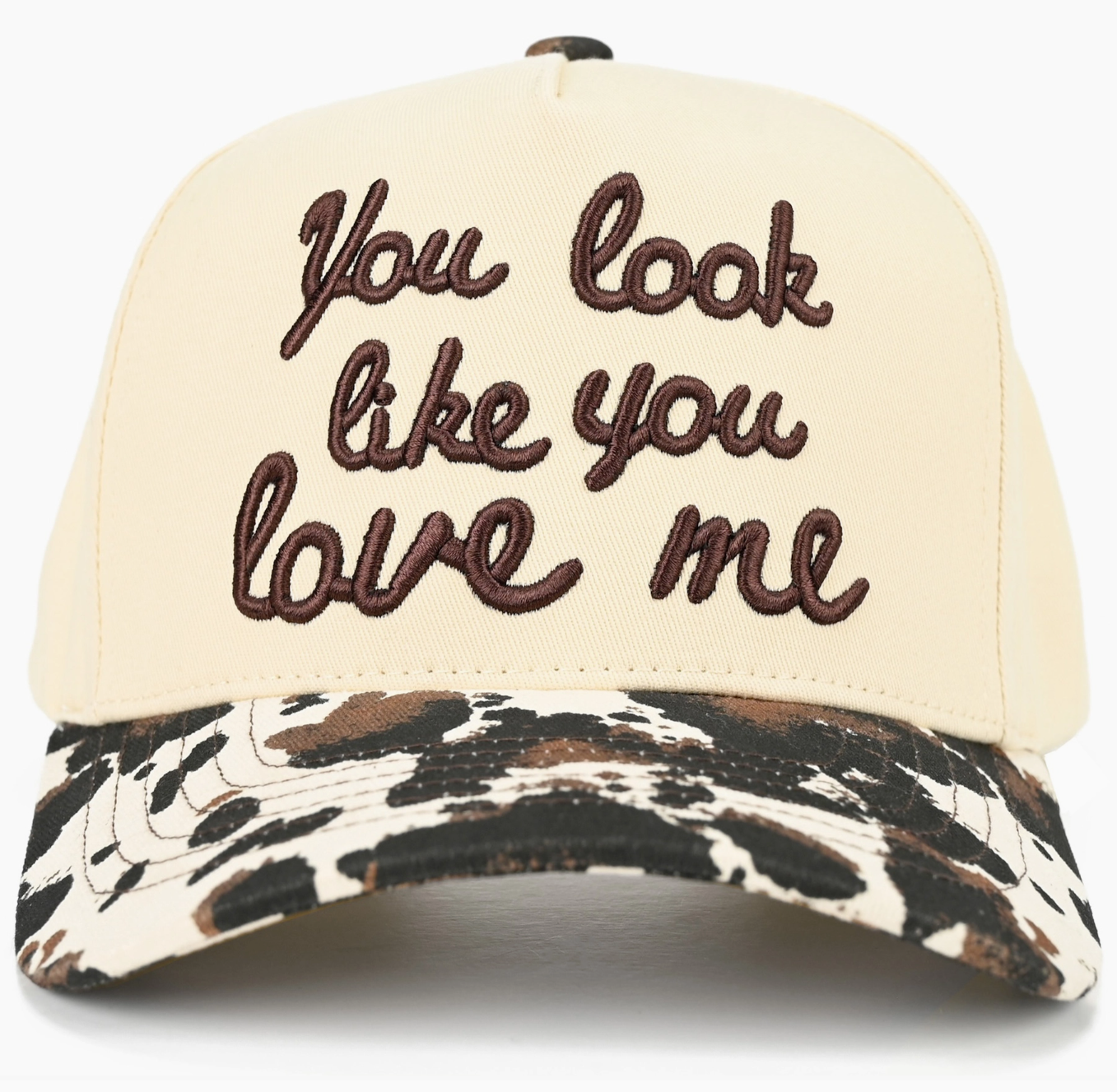 TCM0052COW You look like you love me Embroidered Trucker Cap