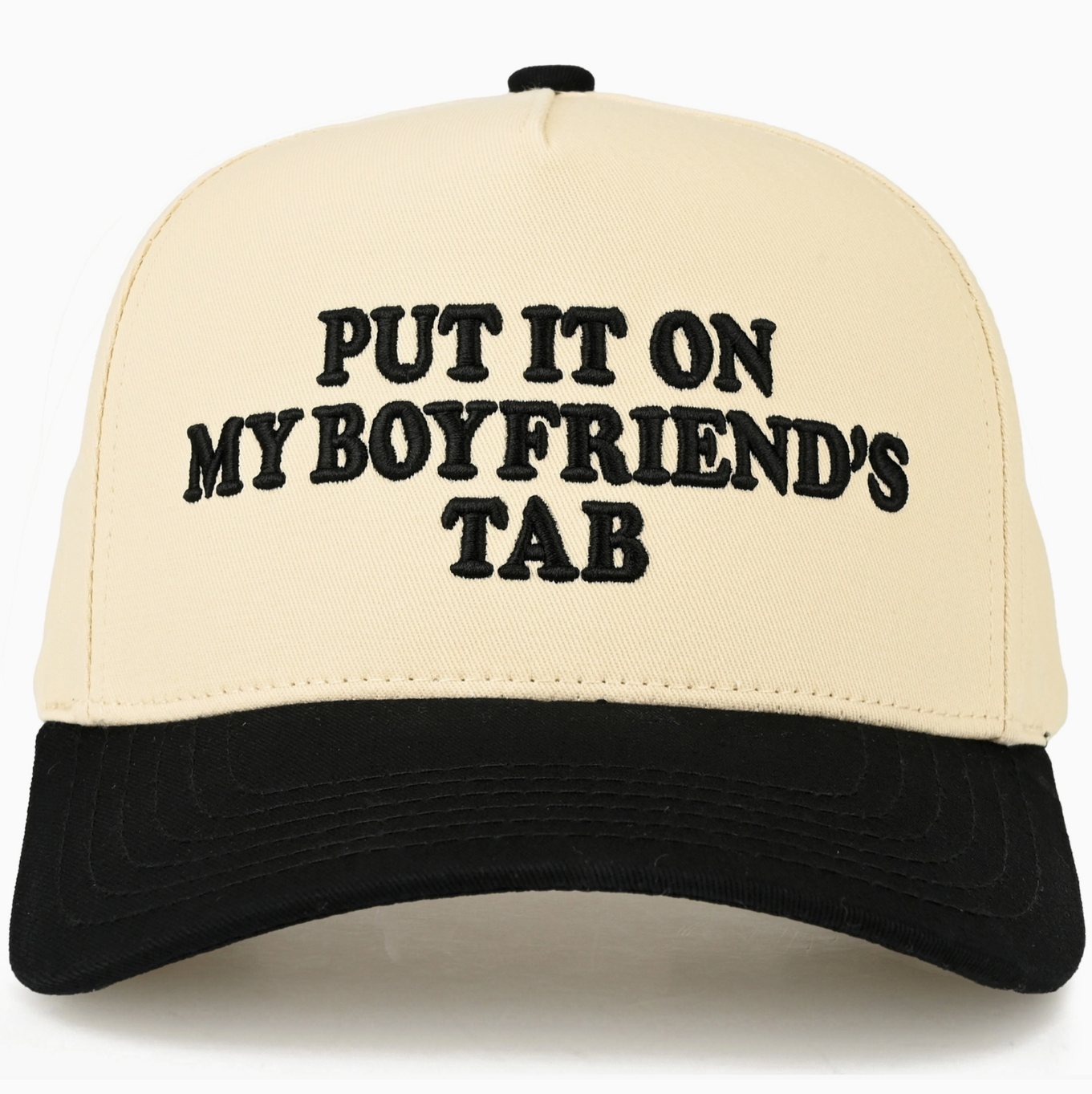 TCM0155 Put it on my boyfriends Tab Embroidered Trucker Cap