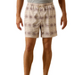 10071177 Ariat Men's "The Weekender" Island Fossil Southwest Stripe 6" Shorts